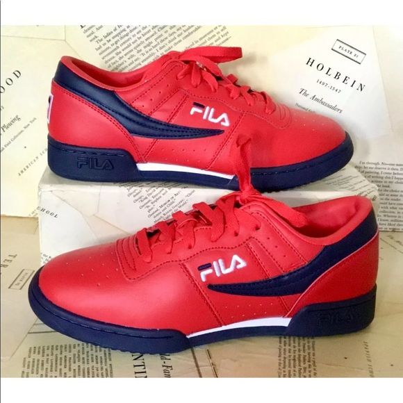 Fila Sneakers Original Classic Red Leather Black - Picture 6 of 8